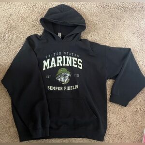 Black Marines Hoodie